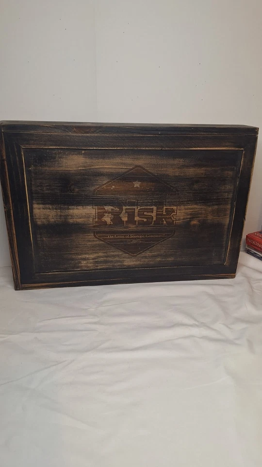 Risk Rustic Wooden Collector’s Edition Board Game -Hasbro - Open Box - Image 1 of 1