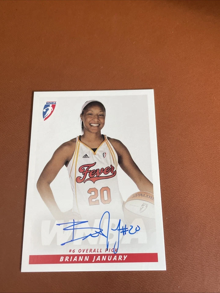 2009 Rittenhouse WNBA Briann January Rookie Autograph Indiana Fever - Image 1 of 2