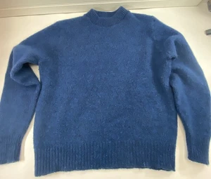 Vintage LL Bean Wollmischung Pullover Blau Herren Medium Freeport Maine Hergestellt in den USA - Bild 1 von 22