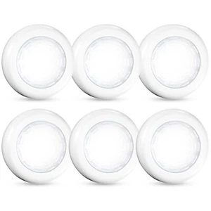 Tap Light Push Lights 6 Pack Portable Bright Led Puck Light Touch Light Night Li - Picture 1 of 8