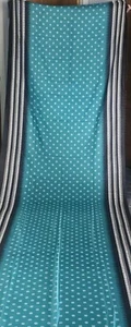 Turquoise/Black Sarees 100% Pure Silk Printed Indian Sari 6YD Decor Craft Fabric - Picture 1 of 4