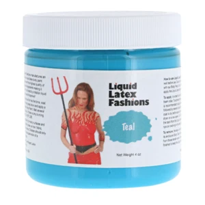 4 Ounce Teal Liquid Latex Body Paint by Liquid Latex Fashions - Picture 1 of 7