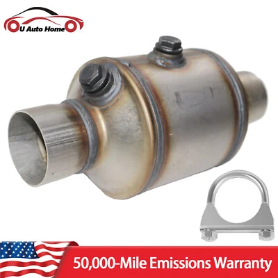 2.5" Universal Catalytic Converter for 2012-2020 Isuzu NPR GAS 6.0L NQR NRR Foto 1 de 4