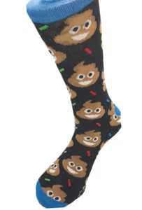 Calze Uomo Emoji Poo Everywhere 6-9 UK / 39-42 Eur / 6,5-9,5 US - Foto 1 di 3