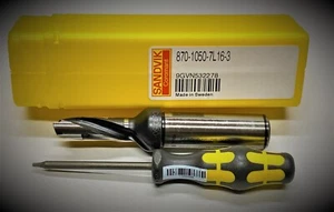 Sandvik CoroDrill® 870 trapano a testa intercambiabile 870.1050-7L16-3 inserti - Foto 1 di 2