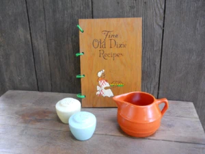Vintage Culinary Kitchen Southern Cookbook 250 Recipe Collection Primitive Wood - Foto 1 di 10
