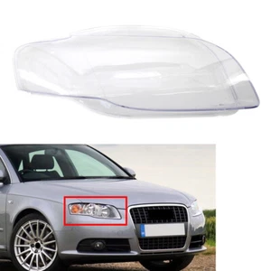 Transparent Headlight Lens Cover Headlamp Shell For Audi A4 B7 S4 2005-2008 - Picture 1 of 8
