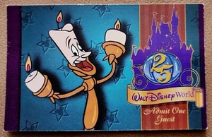 Vintage Walt Disney World 25th Anniversary 5 Day Military World Hopper Pass - Gebraucht - Bild 1 von 3