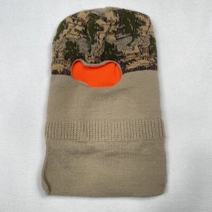 VTG Hunting Balaclava Face Mask Camo Brow Blaze Orange OSFM - Picture 1 of 3