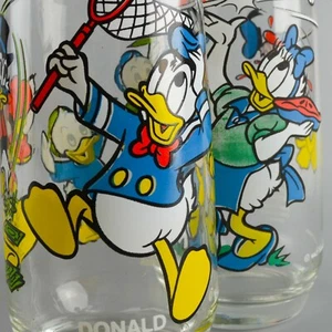 LOONEY TUNES Pepsi Glass Donald Duck Daisy Scrooge Nephews Pie Net - Picture 1 of 12