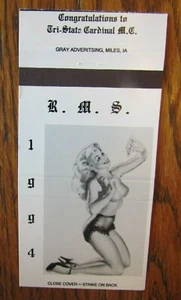ELVGREN PIN-UP GIRLIE: 1994 MATCHBOOK MATCHCOVER -F17 - Picture 1 of 1