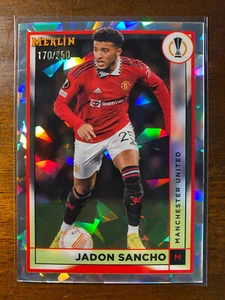 2022-23 Topps Chrome Merlin UEFA Jadon Sancho #101 Atomic Refractor /250 - Picture 1 of 2