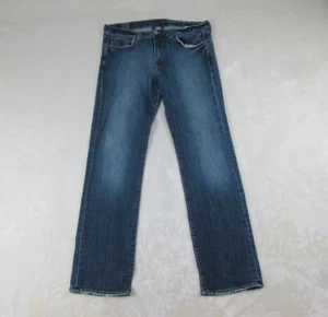 Lucky Brand Pants Mens 32 Blue Denim Jeans Vintage Straight Distressed 32X32 - Picture 1 of 16