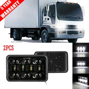 2PC Black 4x6 LED Headlights Hi Lo Beam for Chevy S10 Blazer 1994 1995 1996 1997 - Picture 1 of 10