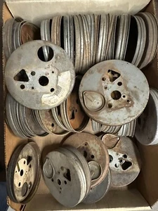 35+ 1950'S TRICO WINDSHIELD WASHER SCREW ON JAR LIDS-USED - GOOD, BAD & UGLY - Picture 1 of 2