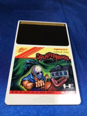 SPLATTER HOUSE namcot NEC PC ENGINE Hu-Card Rare Action Game Splatterhouse ACT - Image 1 of 2