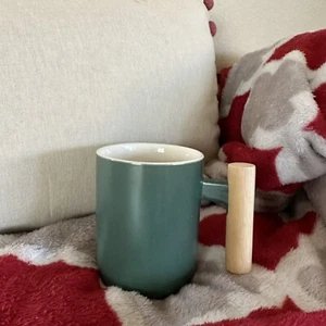 Taza de café con mango de madera - 12 onzas - Geeen - ¡NUEVA! - Imagen 1 de 1