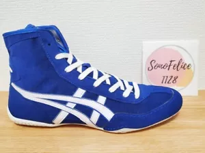 Zapatos de Lucha Asics 1083A001 EX-EO Azul X Blanco Borde Azul Pedido Especial Nuevos - Imagen 1 de 24