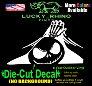 Skeleton Jack Halloween Christmas Night Before Car Window Vinyl Decal Sticker - Picture 1 of 3