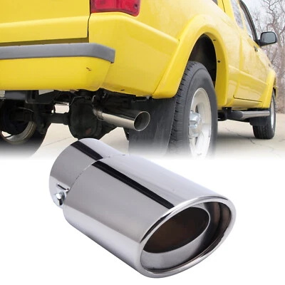 Silenciador trasero con punta de tubo de escape de coche Ford Ranger acero inoxidable cromado Foto 1 de 4