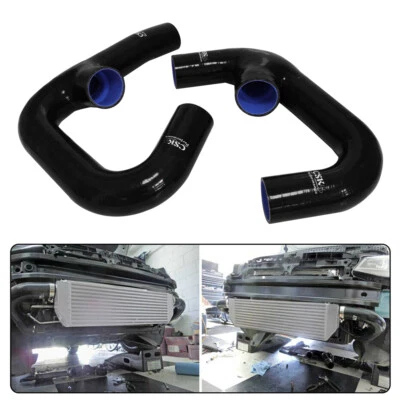 Upgrade Silicone Intercooler Intake Hose For VW Golf R GTI MK7 2.0T 15-17 Black - Image 1 of 4