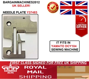 YAMATO DCY104 NEEDLE PLATE Y37483 INDUSTRIAL SEWING MACHINE PART - Picture 1 of 4