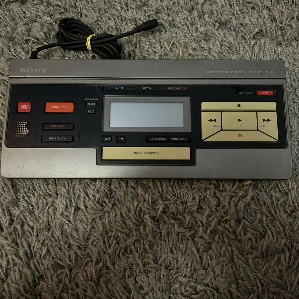 Sony RM-E100V Video Editing Controller Untested Prop Vintage - Image 1 of 3