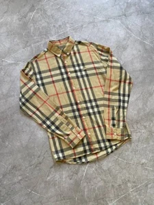 Rare Burberry London Shirt Long Sleeve Button Up Nova Check Size M - Picture 1 of 17