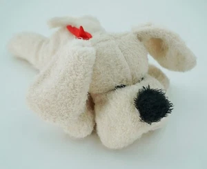 Puppy Dog Plush Doll Stuffed Animal Pup Furry Red Ribbon Kids Gifts Cute Dolls - Picture 1 of 6