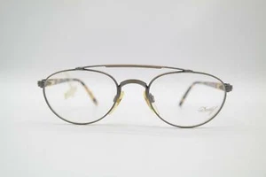 Vintage Davidoff 9714-910 Messing Braun Oval Brille Brillengestell NOS - Bild 1 von 6