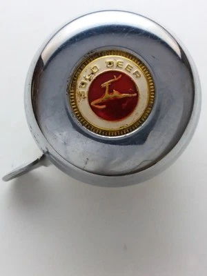 GOLD DEER Revolve Dome Bell for Gazelle BSA Vintage Bicycle NOS (Free shipping) - Image 1 of 4