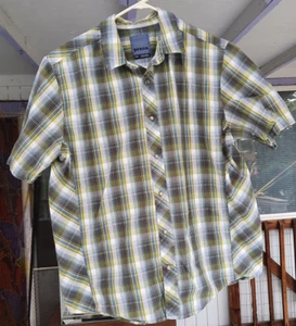Men's Prana Plaid Pearl snap Shirt Small - Picture 1 of 6
