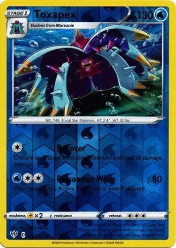 Pokémon TCG Toxapex Darkness Ablaze 052/189 Reverse Holo Uncommon NM/M - Image 1 of 1