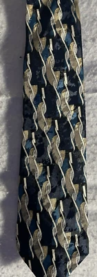 Gravata David Taylor masculina verde, dourada, preta, branca 58" trabalho de escritório casual presente pai - Imagem 1 de 4