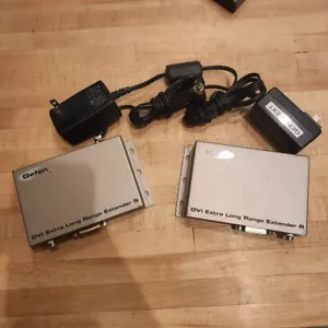 Set of Gefen EXT-DVI-ELRR EXT-DVI-ELRS DVI Extender over One CAT-5 - Picture 1 of 10