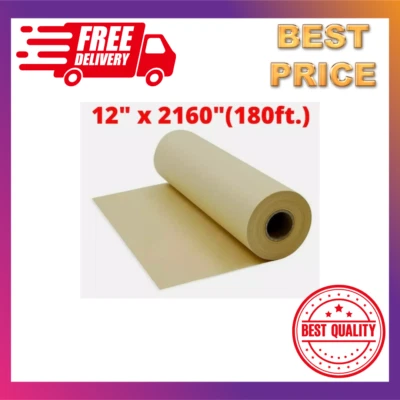 Brown Kraft Paper Roll For Crafts Gift Wrapping Packing Postal Shipping Covering