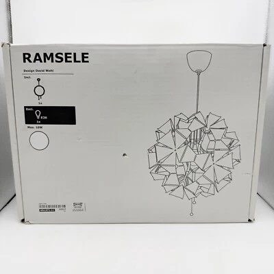 Nueva lámpara colgante flor geométrica transformadora IKEA RAMSELE descontinuada en caja Foto 1 de 2