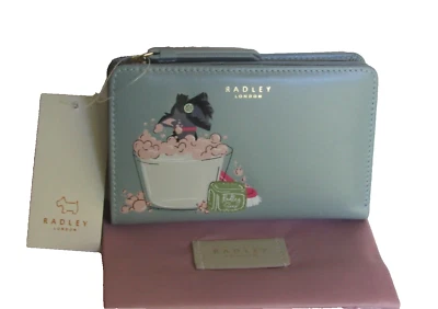 Cartera Cartera Cartera Radley London SPA DAY Mediana Cuero Genuino Verde Mediana Nueva con Etiquetas $118 Foto 1 de 4
