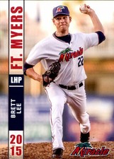 2015 Fort Myers Miracle Grandstand #14 Brett Lee Pensacola Florida Baseball Card