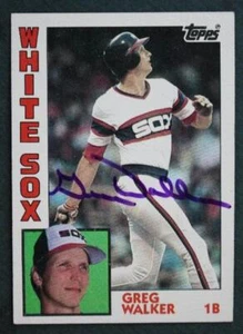 Chicago White Sox Star Greg Walker signed autographed 1984 Topps baseball card-- - Picture 1 of 1