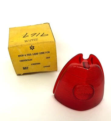 1953 Chevrolet Bel Air GM lente de luz de parada externa superior 5943403 GloBrite NORS - Imagem 1 de 4