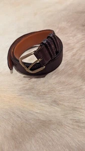 Ermenegildo Zegna belt brown leather - Picture 1 of 2
