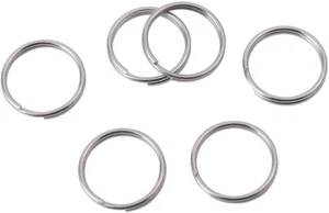 1/2 Inch Split Key Rings,Stainless Steel Dog Tag Mini Rings,Small Key Chain Ring - Picture 1 of 12