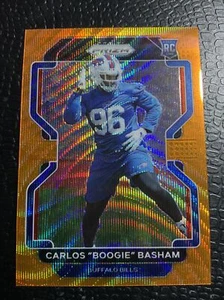 2021 panini prizm carlos boogie basham Orange Wave /60 - Picture 1 of 4