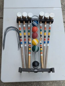 Vintage Forster Croquet Set 6 Player w/ 6 Balls & 6 Mallets USA Made - USED - Picture 1 of 8