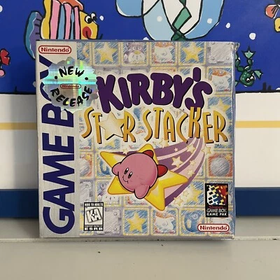 Kirby’s Star Stacker Nintendo Gameboy Advance Caja Manual Inserto y Póster Solo Foto 1 de 4
