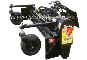 NEW 72" HARLEY POWER BOX RAKE SOIL CONDITIONER - Bobcat Cat Skid Steer Loader 6' - Picture 1 of 12
