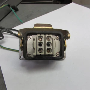 Harting HAN 6 EE-M Female Connector w/housing - Picture 1 of 4