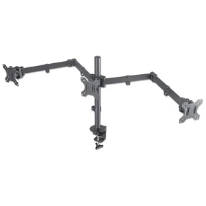 Manhattan Triple Desk Mount for TV & Monitors, For screens: 10" to 27", Clamp... - Afbeelding 1 van 7