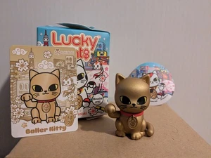 Tokidoki Baller Kitty Chaser Gold Vinyl Figure - Lucky Cats Series - Picture 1 of 10